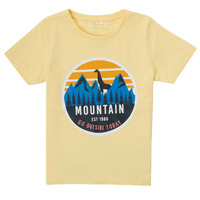 Υφασμάτινα Αγόρι T-shirt με κοντά μανίκια Name it NMMDAC Yellow