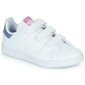 Παπούτσια Κορίτσι Χαμηλά Sneakers adidas Originals STAN SMITH CF C Άσπρο / Glitter