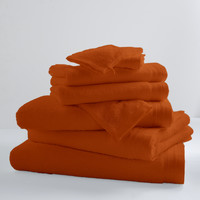 Σπίτι Πετσέτες και γάντια μπάνιου Tradilinge PAPAYE X2 Orange