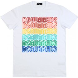 Υφασμάτινα Παιδί T-shirts & Μπλούζες Dsquared DQ0189-DD004G Άσπρο