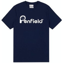 Υφασμάτινα Άνδρας T-shirt με κοντά μανίκια Penfield T-shirt  Bear Chest bleu marine