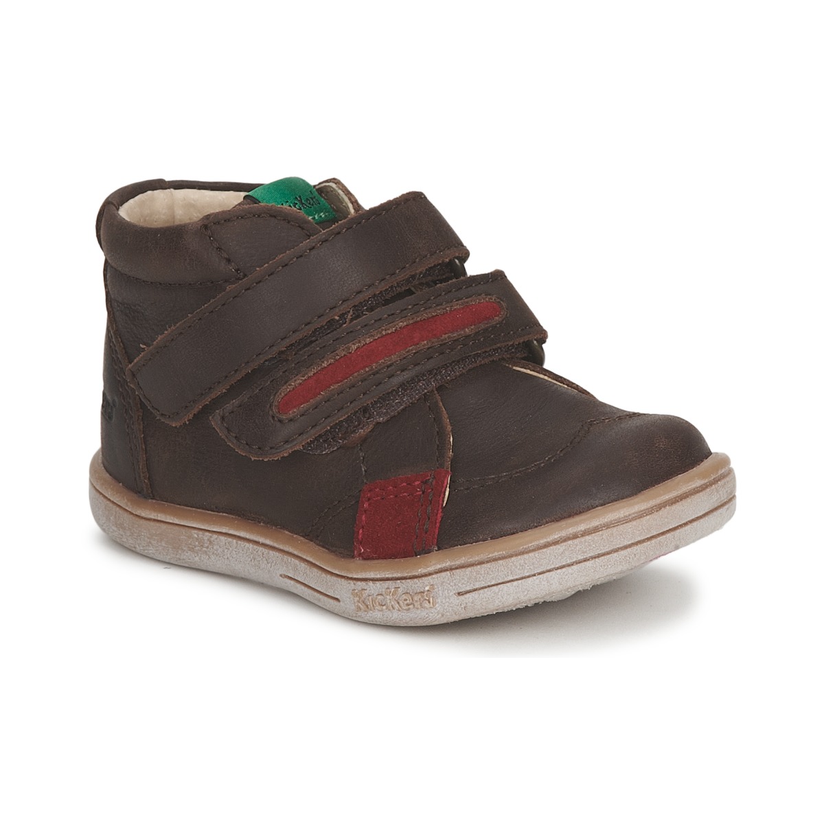 Παπούτσια Αγόρι Μπότες Kickers TAXI Brown / Red