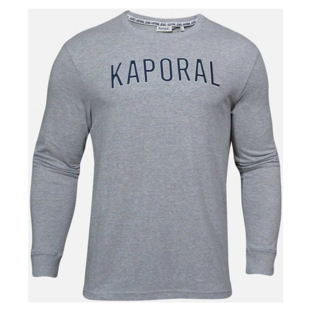 Υφασμάτινα Άνδρας Μπλουζάκια με μακριά μανίκια Kaporal RENZO Grey