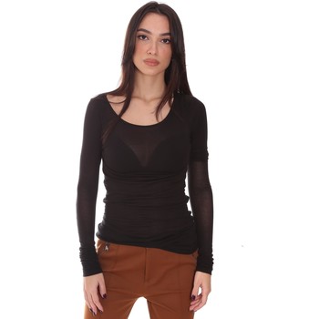 Υφασμάτινα Γυναίκα Μπλουζάκια με μακριά μανίκια GaËlle Paris GBD8185 Μαύρος