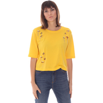 Υφασμάτινα Γυναίκα T-shirts & Μπλούζες Jijil JPI20TS389 Yellow