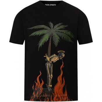 Υφασμάτινα Άνδρας T-shirt με κοντά μανίκια Palm Angels PMAA001R204130341088 Black