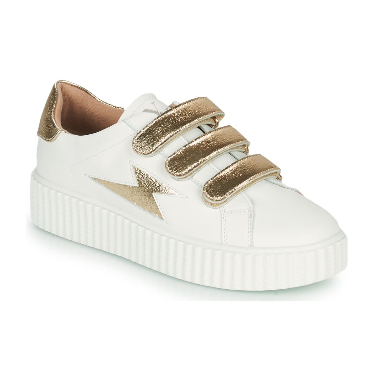 Παπούτσια Γυναίκα Χαμηλά Sneakers Vanessa Wu MARILOU Άσπρο / Gold