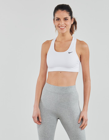 Υφασμάτινα Γυναίκα Αθλητικά μπουστάκια  Nike Swoosh Medium-Support Non-Padded Sports Bra Ασπρό / Μαυρο