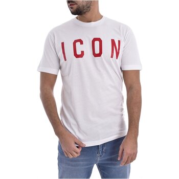 Υφασμάτινα Άνδρας T-shirt με κοντά μανίκια Dsquared S74GD0601 Άσπρο