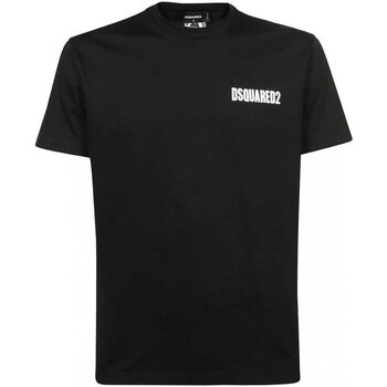 Υφασμάτινα Άνδρας T-shirt με κοντά μανίκια Dsquared S74GD0903 Black