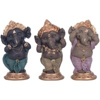 Σπίτι Αγαλματίδια και  Signes Grimalt Σχήμα Ganesha 3 Μονάδες Multicolour