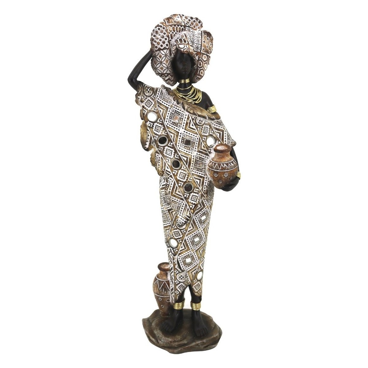 Σπίτι Αγαλματίδια και  Signes Grimalt Αφρικανική Φιγούρα Grey