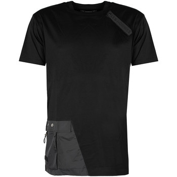 Υφασμάτινα Άνδρας T-shirt με κοντά μανίκια Les Hommes LKT152 703 | Oversized Fit Mercerized Cotton T-Shirt Black