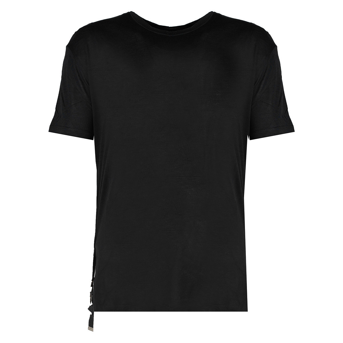 Υφασμάτινα Άνδρας T-shirt με κοντά μανίκια Les Hommes LKT144 740U | Relaxed Fit Lyocell T-Shirt Black