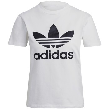 Υφασμάτινα Γυναίκα T-shirt με κοντά μανίκια adidas Originals adidas Adicolor Classics Trefoil Tee Άσπρο