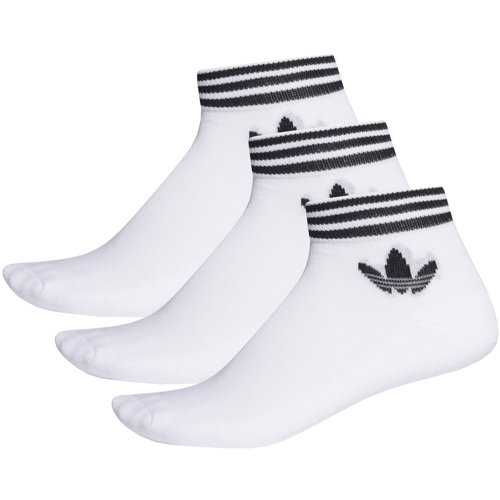 Εσώρουχα Αθλητικές κάλτσες  adidas Originals adidas Trefoil Ankle Socks 3 Pairs Άσπρο
