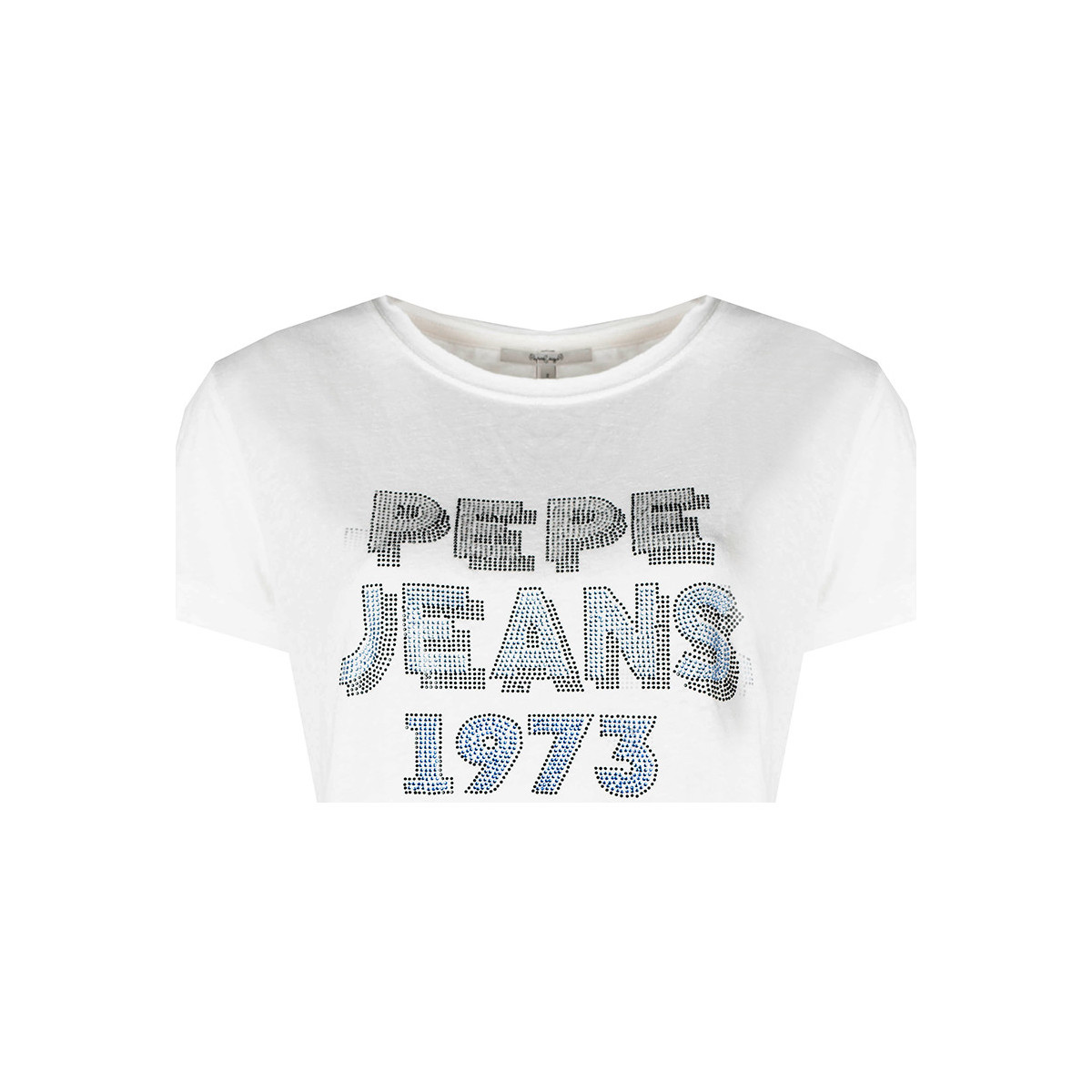 Υφασμάτινα Γυναίκα T-shirt με κοντά μανίκια Pepe jeans PL504817 | Bibiana Άσπρο
