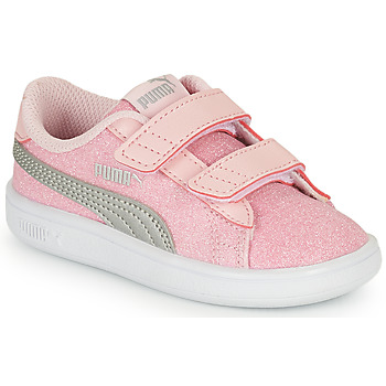 Παπούτσια Κορίτσι Χαμηλά Sneakers Puma Smash v2 Glitz Glam V Inf Ροζ / Grey