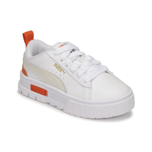 Παπούτσια Παιδί Χαμηλά Sneakers Puma Mayze Lth PS Άσπρο / Orange