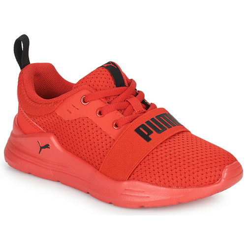Παπούτσια Αγόρι Χαμηλά Sneakers Puma Wired Run PS Red / Black