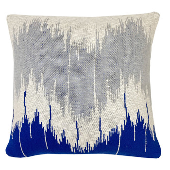 Σπίτι Μαξιλάρια Malagoon Wave knitted cushion blue (NEW) Μπλέ
