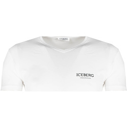 Υφασμάτινα Άνδρας T-shirt με κοντά μανίκια Iceberg ICE1UTS02 Άσπρο