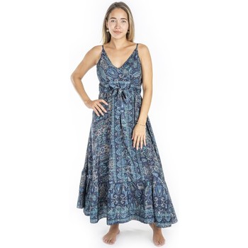 Υφασμάτινα Γυναίκα Μακριά Φορέματα Isla Bonita By Sigris Μακρύς Φόρεμα Μπλέ