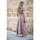 Υφασμάτινα Γυναίκα Μακριά Φορέματα Isla Bonita By Sigris Μακρύς Φόρεμα Ροζ