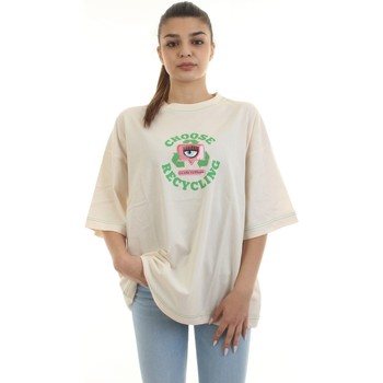Υφασμάτινα Γυναίκα T-shirt με κοντά μανίκια Chiara Ferragni 72CBHF06-CJF05 Άσπρο