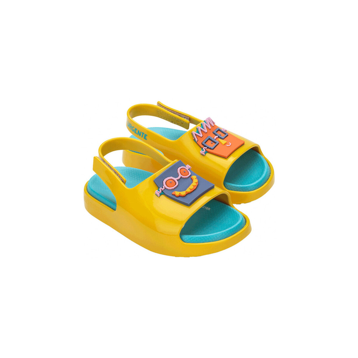 Παπούτσια Παιδί Σανδάλια / Πέδιλα Melissa MINI  Cloud Slide + Fábula B - Yellow Blue Yellow