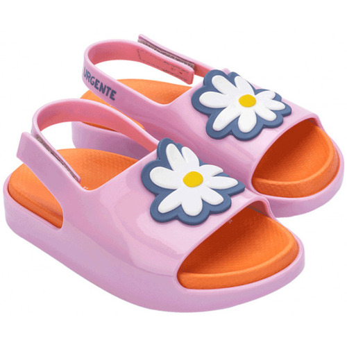Παπούτσια Παιδί Σανδάλια / Πέδιλα Melissa MINI  Cloud Slide + Fábula B - Pink Orange Ροζ