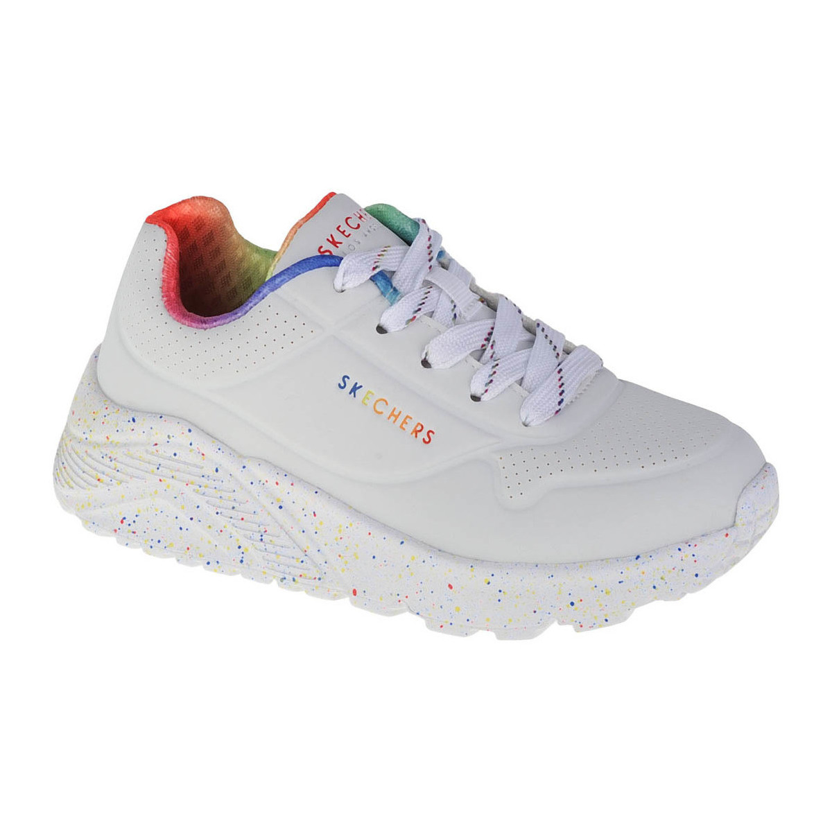 Παπούτσια Κορίτσι Χαμηλά Sneakers Skechers Uno Lite Rainbow Speckle Άσπρο