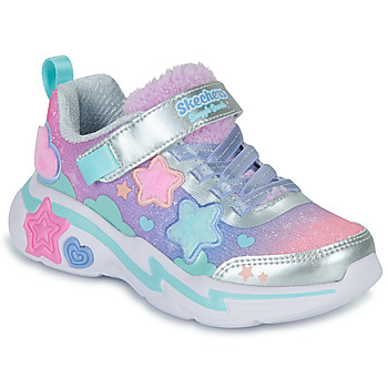 Παπούτσια Κορίτσι Χαμηλά Sneakers Skechers SNUGGLE SNEAKS Ροζ / Μπλέ