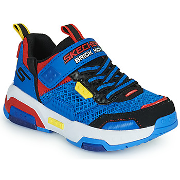 Παπούτσια Αγόρι Χαμηλά Sneakers Skechers BRICK KICKS 2.0 Μπλέ / Red / Yellow