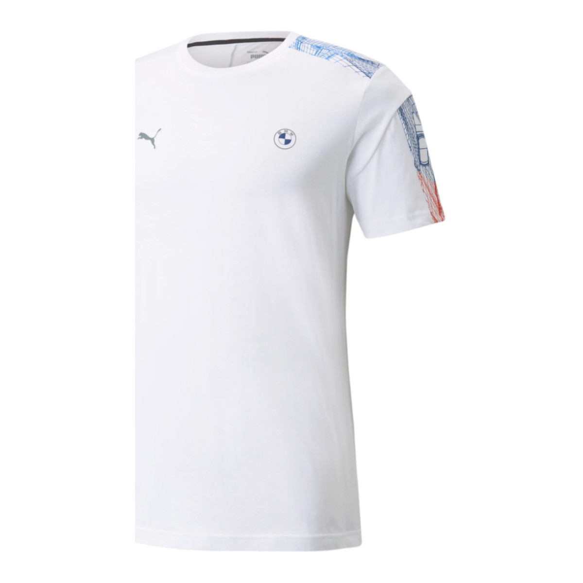 Υφασμάτινα Άνδρας T-shirt με κοντά μανίκια Puma BMW M Motorsport T7 Tee Άσπρο