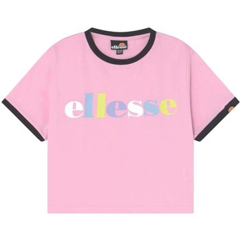 Υφασμάτινα Κορίτσι T-shirt με κοντά μανίκια Ellesse  Ροζ