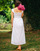 Υφασμάτινα Γυναίκα Μακριά Φορέματα Céleste MANON Άσπρο