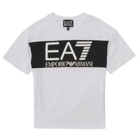 Υφασμάτινα Αγόρι T-shirt με κοντά μανίκια Emporio Armani EA7 6LBT58-BJ02Z-1100 Άσπρο