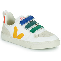 Παπούτσια Παιδί Χαμηλά Sneakers Veja SMALL V-10 Άσπρο / Μπλέ / Yellow / Green