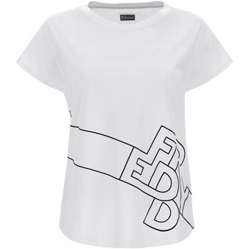 Υφασμάτινα Γυναίκα T-shirt με κοντά μανίκια Freddy S2WFTT2 Άσπρο