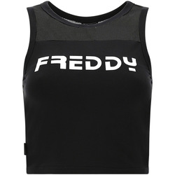 Υφασμάτινα Γυναίκα Αμάνικα / T-shirts χωρίς μανίκια Freddy S2WMAK1 Black