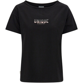 Υφασμάτινα Γυναίκα T-shirts & Μπλούζες Freddy S2WSDT3 Black
