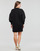 Υφασμάτινα Γυναίκα Κοντά Φορέματα Karl Lagerfeld FABRIC MIX SWEATDRESS Black