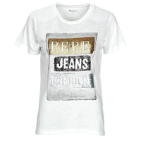 Υφασμάτινα Γυναίκα T-shirt με κοντά μανίκια Pepe jeans TYLER Άσπρο
