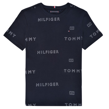 Υφασμάτινα Αγόρι T-shirt με κοντά μανίκια Tommy Hilfiger KB0KB07589-DW5 Marine