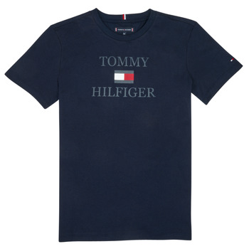 Υφασμάτινα Αγόρι T-shirt με κοντά μανίκια Tommy Hilfiger KB0KB07794-SKY Marine