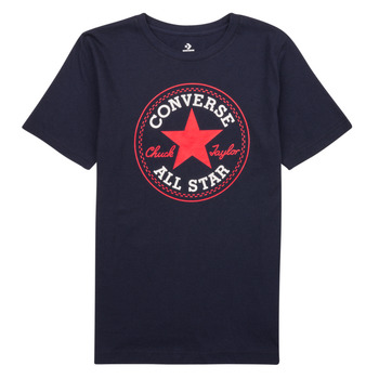 Υφασμάτινα Αγόρι T-shirt με κοντά μανίκια Converse CORE CHUCK PATCH TEE Marine