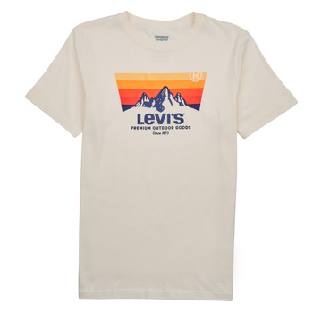 Υφασμάτινα Αγόρι T-shirt με κοντά μανίκια Levi's MOUNTAIN BATWING TEE Άσπρο