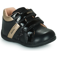 Παπούτσια Κορίτσι Χαμηλά Sneakers Geox B ELTHAN GIRL Black / Gold