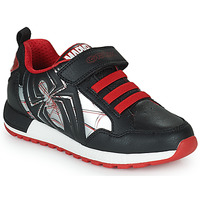 Παπούτσια Αγόρι Χαμηλά Sneakers Geox J ALBEN BOY D Black / Red